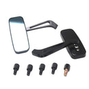 Pair Motorcycle Side Rearview Rear View Blue Mirrors for Harley Honda Yamaha Kawasaki Suzuki