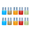 10 Pieces Micro2 ATR Car Automotive Fuses Assorted 5A 7.5A 10A 15A 20A
