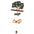 Tree Flower Wind Wooden Copper Chime Aeolian Bell Home Outdoor Decor