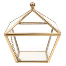 Clear Glass Faceted Geometric Terrarium Succulent Plant Tabletop Box Art Decor Wedding Favor