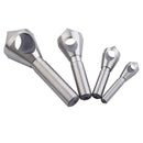 Durable 4Pieces 2/5/10/20mm Countersink Bore Set Round Shank Chamfer Drill Bit