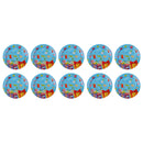 10 Pieces 7 Inch Round Gift Boxes Paper PLATES Baby Shower Kids Birthday Party Tableware Supplies