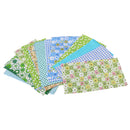 25 Pieces Green Cotton Fabric DIY Sewing Quilting Cloth Bedding Patchwork 20x10cm