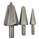 3 Pieces of Umbrella Drill Bit Cone Chamfer Bits Taper Chamfer Cutter Reamer High Speed Steel