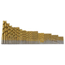 99 Pieces 1.5mm - 10mm HSS Titanium Shank Drill Bits Set For Wood Plastic