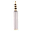 Gold Plated Stereo Audio Adapter 2.5mm Male to 3.5mm Female Jack for Headphone Microphone
