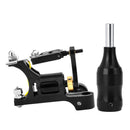 Professional Black Body Art Rotary Tattoo Motor Machine Linner Shader Equipment and Aluminium Alloy Grip Set