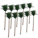 50pcs Model Coconut Palm Trees Train Layout Beach Scenery 9cm