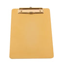 5.9x8.27'' Gold Metal Clipboard w/ Flat Metal Clip Business Office Warehouse