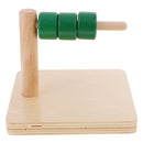 Cylindrical Parappel Dial Wooden Toy for Kids Child Intelliegnece Developing