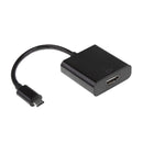 Type C USB 3.1 Male To HDMI Female Adapter TV Display Converter Video Cable White for PC Laptop Tablet Black