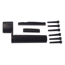 Acoustic Guitar Parts Bridge Pin Peg w/ Puller+Saddle Nut Replacement Black