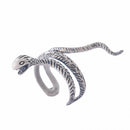 Vintage Sterling Silver SNAKE Ring Punk Rocker Biker Finger Wrap Accessory