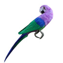 Realistic Artificial Feather Animal Garden Decor Parrot Turning Back 50cm