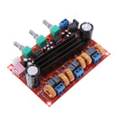 TPA3116D2 2x50W+100W Channel Digital Power Audio Sereo Amplifier Board, DC 12-24V Car Stereo AMP Module for Audio System DIY Speakers with Volume Knob; Heatsink