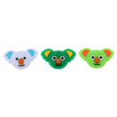 3 Pieces Lovely Koala Tennis Racquet Vibration Dampener Shock Absorber