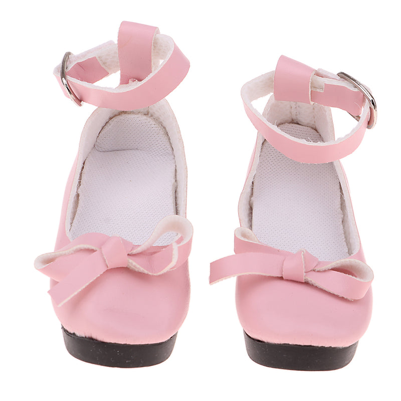 1/3 BJD Girl Dolls Princess Shoes - PU Leather Block High Heels - for LUTS for DOD for Lolita Dolls Party Clothing Accessory Pink