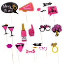 Pack of 20 Bridal Team Bride Photo Booth Props Wedding Hen Party Bride to Be Sign on a Stick