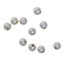 10 Pieces 925 Sterling Silver Seamless Spacer Loose Beads 4mm (1.2mm Hole)