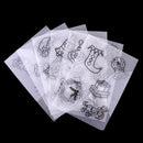 6 Piece Clear Heat Shrinkable Paper Shrink Film Paper for DIY Hanging Charms Jewelry Christmas Decoration