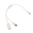 2In1 USB3.1 Type-C Male Connector to Female OTG Data Cable For Tablet Phone