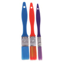 3pcs Set Plastic Handle Paintbrush Artist Acrylic Watercolor Painting Arts