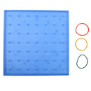 Plastic Nail Plate Boards Puzzle Game Mathematics Nailboard For Kids Math Geometry Toy Gifts Blue
