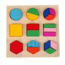 Kids Wooden Geometry Block Puzzle