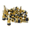 20pcs Car Truck TR500 Straight Copper Tubeless Tire Wheel Valve Stems Kit