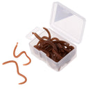 20Pcs/box Artificial 9cm Earthworm Clam Worms Soft Baits Smell Fishing Lures