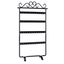 48 Holes Earring Ear Studs Necklace Bracelets Jewelry Display Rack Holder Showcase Shelf Organizer Black