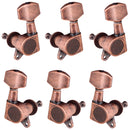 Acoustic Electric Folk Guitar Enclosed Tuning Peg Tuners Key 3R3L Red Copper