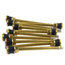 10x 134mm Brass Auto Tire Valve Extension Adaptor, Air Tyre Stem Extender Inflation Stright