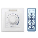 Rotary Button 110-220V 100W LED Dimmer with IR Remoter For Power Supply IP44, 0-100% Brightness Adjustment