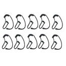 Replacement Acoustic Coil Tube Black for Motorola Kenwood Two Way Radio Walkie Talkie Earpiece ( Pack of 10 )