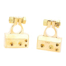 1 Pair 2 4 8 Gauge AWG Car Battery Terminal Positive & Negative Gold Plated