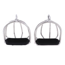 2Pcs New Stirrups Stainless Steel Safety Cage Bendy Horse Riding Equestrian