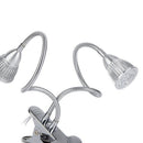 10W Dual Head LED Grow Light Full Spectrum Hydroponics Lamp with Flexible Desk Clip