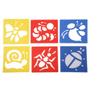 6 Pieces Plastic Drawing Templates Ruler Stencils for Kids Children Drawing Crafts School Stationery