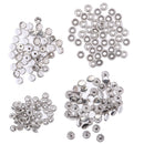 100 Pieces Stainless Steel Fastener Snap Set, Include Button Stud Socket