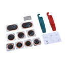 Bicycle Inner Tube Repair Kits, 2pcs Tire Crowbars +9pcs Patch +1pcs Rasp +1pcs Glue? Bike Cycling Rubber Tires Repair Tools