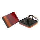 2X Trailer Truck 8LED Tail Brake Stop Turn Signal Indicator Light Lamp 12V