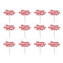 12pcs Happy Valentine's Day Cupcake Topper Cake Picks Party Cake Decorations