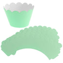 8pcs Paper Cupcake Wrapper Baking Muffin Cakes Decoration DIY Green