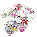 50 Pieces Monkey Animals Wooden Buttons Scrapbooking Embellishment for Sewing DIY Craft 30mm