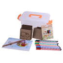 Set of Children Wooden Painting Shapes Stencil Templates & Coloring Painting Pencil Tool Kit Kids Baby Drawing Educational Toy