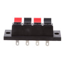 4 pieces Speaker Terminal Connectors, Audio Amplifier Terminal Connection Terminal Connectors 4 Pin Speaker Terminal Connector