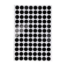 Black Snooker Table Spots (Sheet of 96) - 1.2CM Diameter