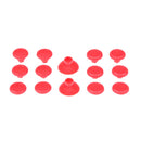 14 in 1 Removable Thumb Stick Grip Cap Replacement for PS4 Xbox One Red