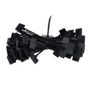 100 pieces Nylon Cable ties kit Cord Organizer Zip wire for Network Computer Black